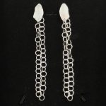 Doubled Simple Chain Sterling Silver Earrings
